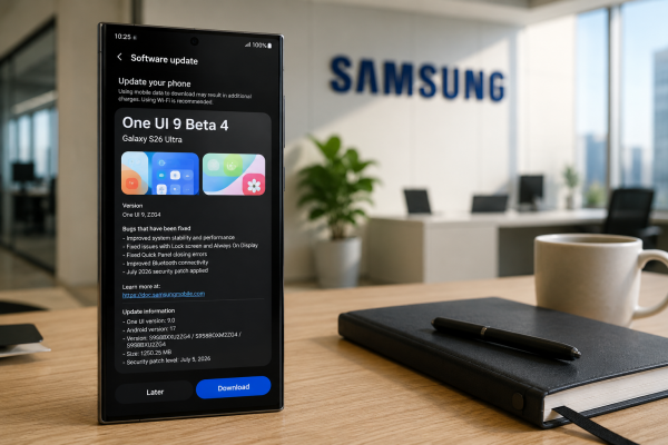 Galaxy S26 Serisi One UI 9.0 Beta 4 Güncellemesini Almaya Başladı: Performans Ve Kararlılık Ön Planda Galaxy S26 Serisi One UI 9.0 Beta 4 Güncellemesini Almaya Başladı: Performans Ve Kararlılık Ön Planda