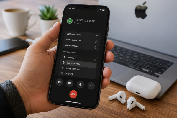 WhatsApp iOS Aramalarına Mikrofon Modu Denetimlerini Ekledi WhatsApp iOS Aramalarına Mikrofon Modu Denetimlerini Ekledi