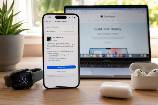 iOS 27 Beta 4 Yayınlandı: Apple TV, ProRes Log 2 Ve Yeni iPhone Donanımına İşaret Eden Değişiklikler Geldi iOS 27 Beta 4 Yayınlandı: Apple TV, ProRes Log 2 Ve Yeni iPhone Donanımına İşaret Eden Değişiklikler Geldi